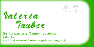 valeria tauber business card